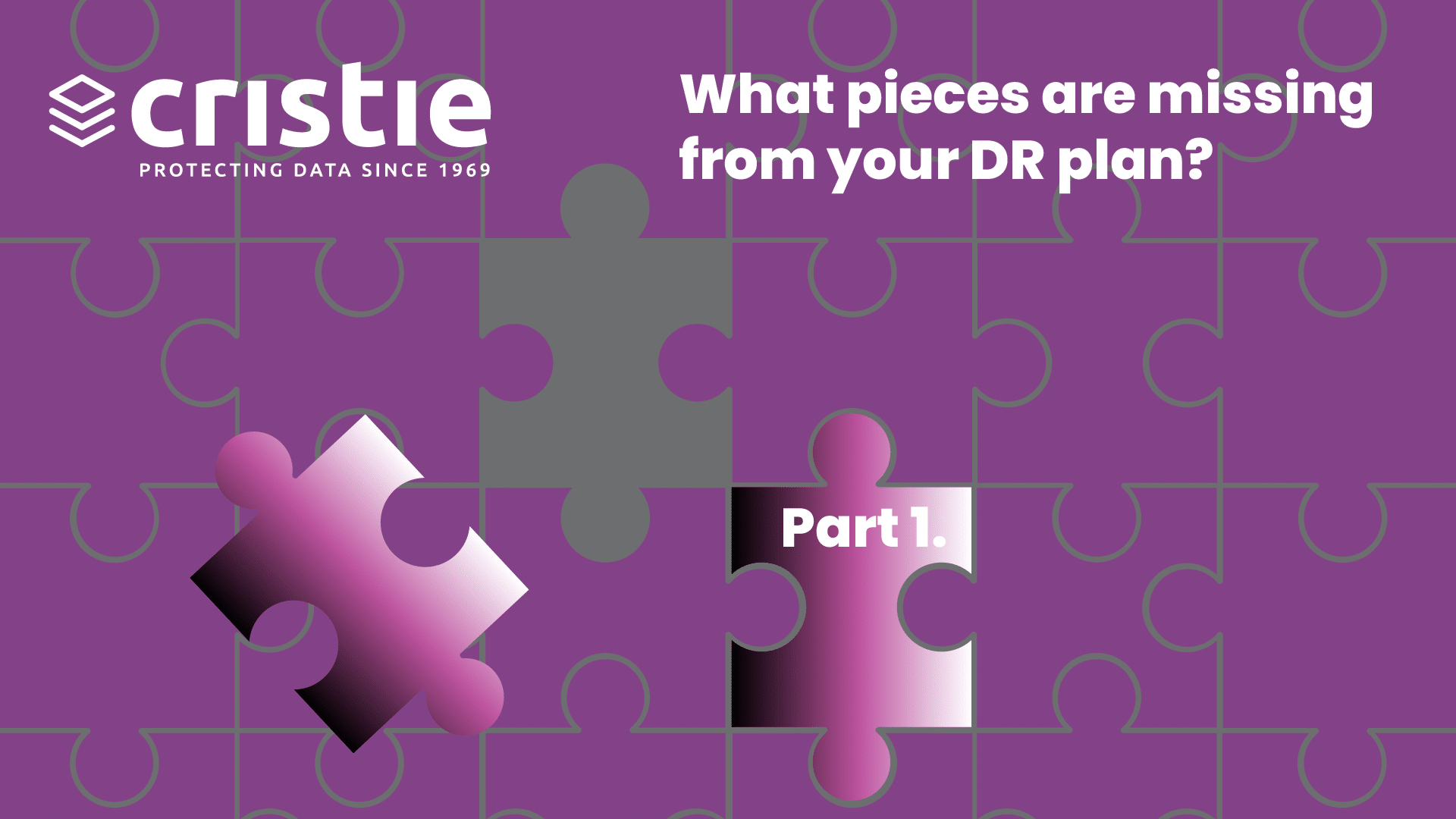 What pieces are missing from your DR plan? Part 1.